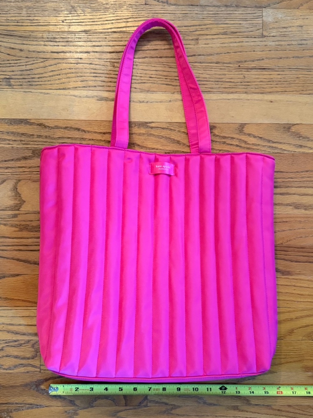 Kate Spade Fragrances Hot Pink Quilted Tote Bag NWOT